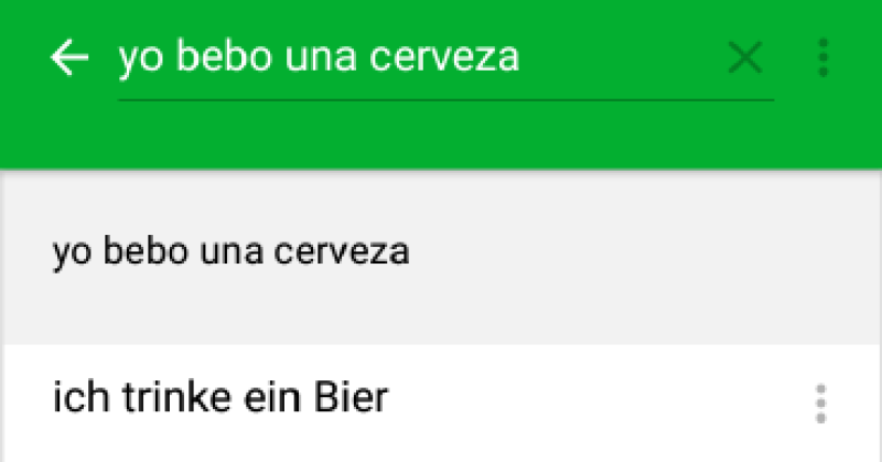 PONS Übersetzer Beispielsätze Screenshot