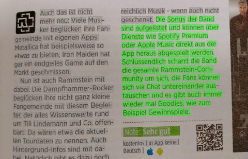 PONS Übersetzer Kamera Übersetzung Screenshot