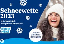 Hartlauer Schneewette 2023: Wenn’s an Heiligabend schneit, gibt’s mit etwas Glück den Kaufpreis zurück!