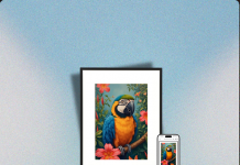 BILDERRAHMEN MIT ELEKTRONISCHER TINTE