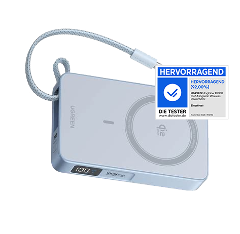 Im Test: Ugreen MagFlow 10000 mAh Magnetic Wireless Powerbank